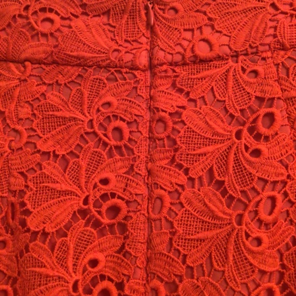 Ann Taylor Size 6 Red Coral Pencil skirt - Picture 5 of 8